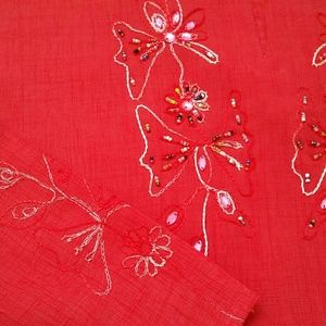 NWOT Beautiful red tunic